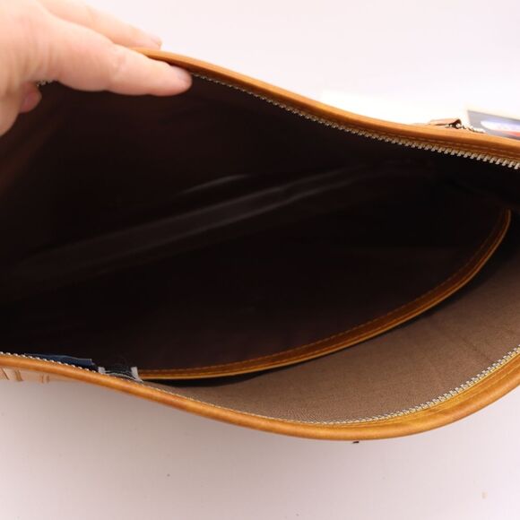 American Tourister Vintage Brown Vinyl Business Case Travel Bag Document File - Picture 5 of 10